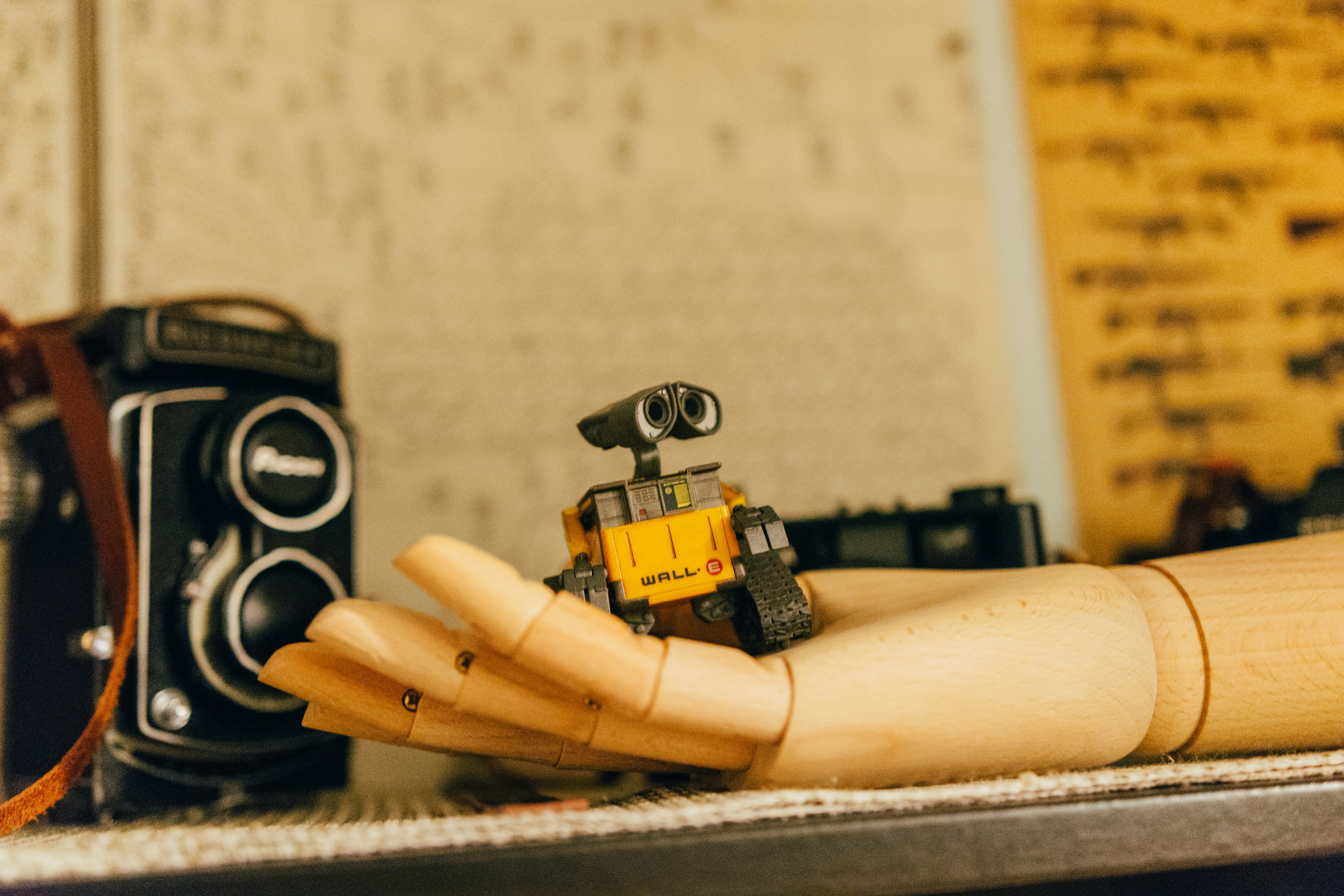 yellow and black toy truck