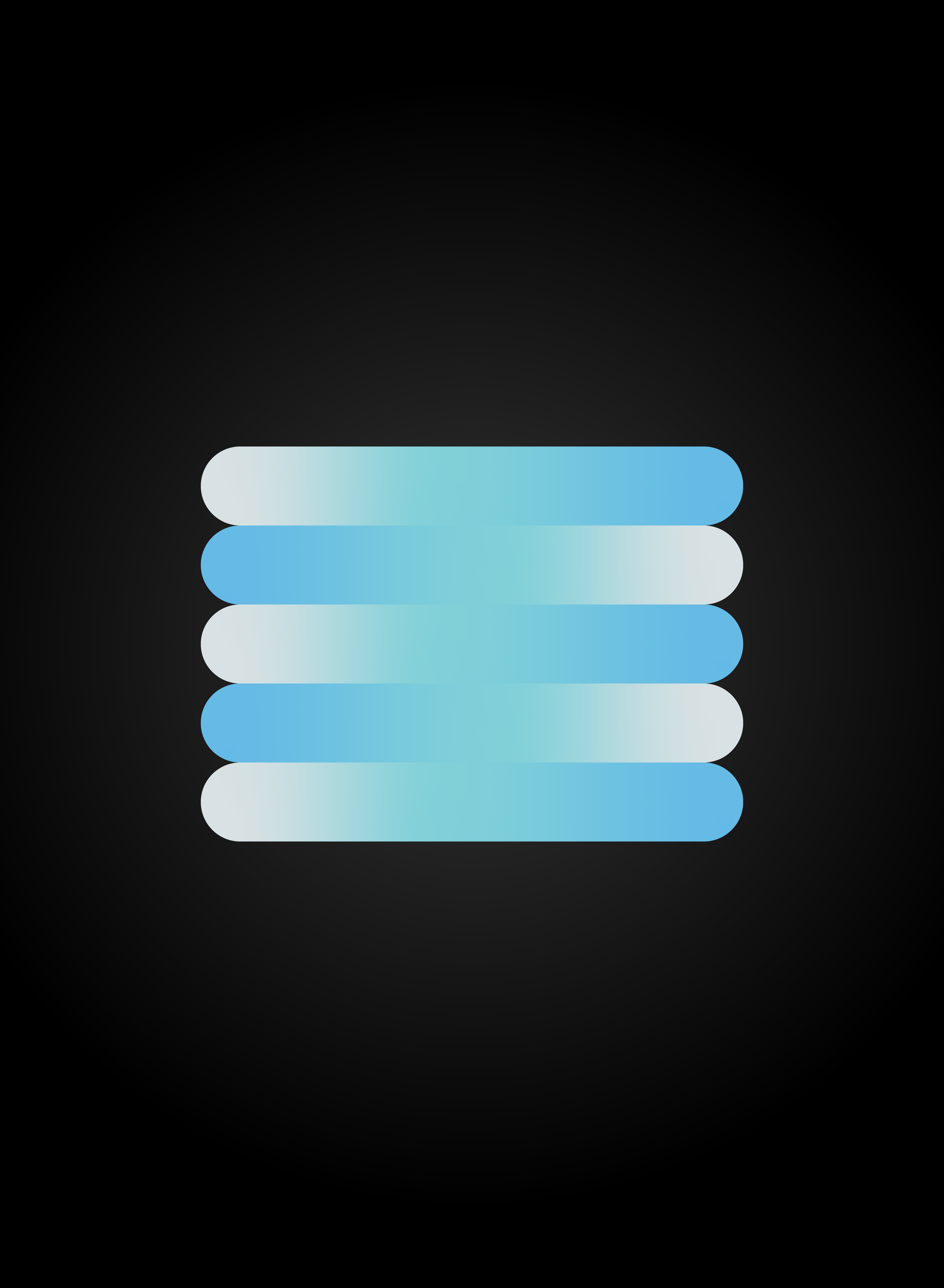 a black background with a light blue icon