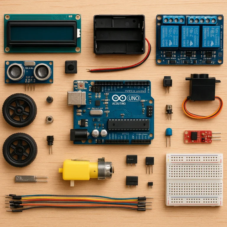 Featured image for 7 Essential Parts to Start Arduino Robotics 2026